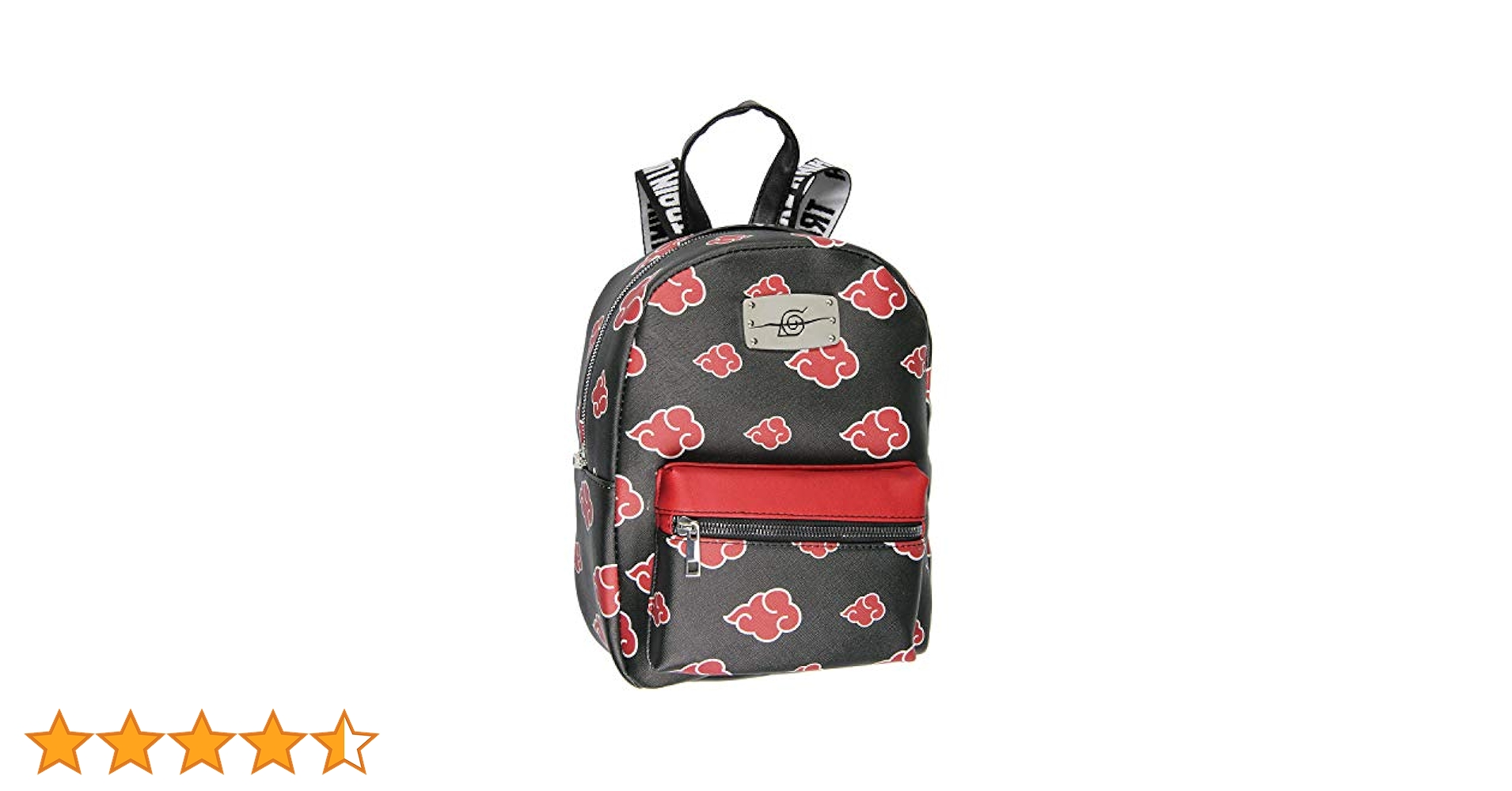 saku♡ Naruto Akatsuki Sasuke Red Cloud Anti Leaf Faux Saffiano